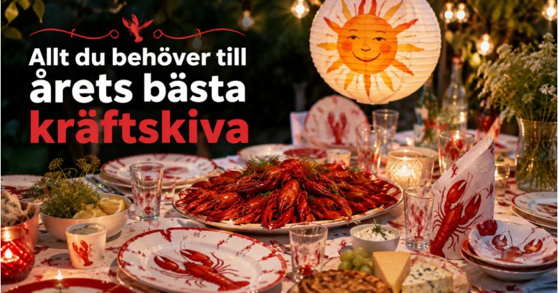 Dags för kräftskiva! Dags för kräftskiva!