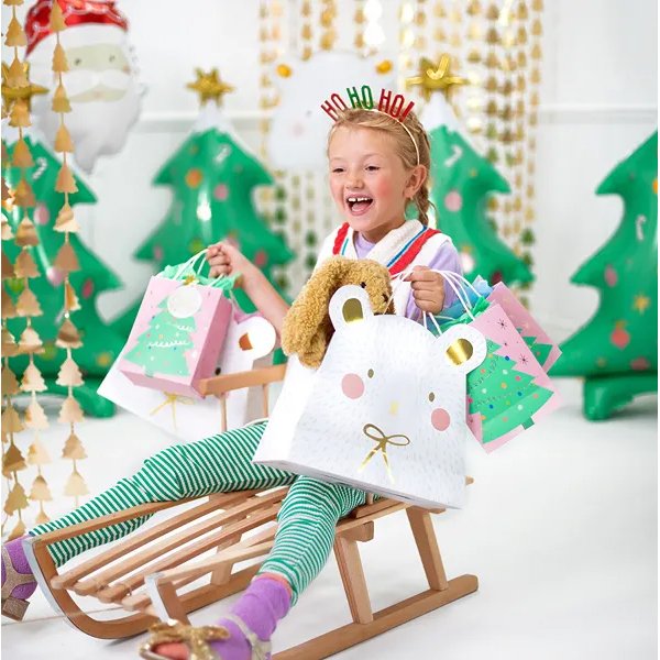 Presentpåse - 31,5 cm - Isbjörn Presentpåse - 31,5 cm - Isbjörn