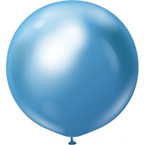 Ballonger enfrgade - Premium 60 cm - Blue Chrome