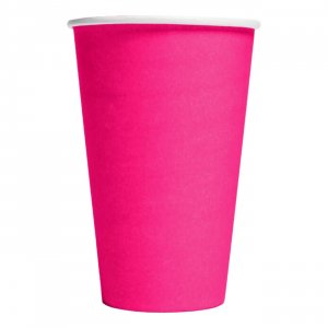Pappmuggar Rosa 350ml - 10-pack