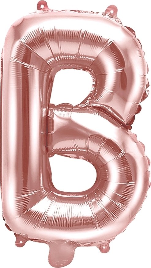 Bokstavsballonger – Roséguld – 35 cm – Bokstav: B – Bokstavsballonger, Ballonger