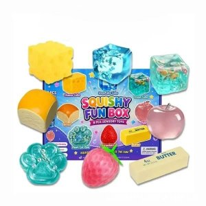 Squishy set - 8 favoriter - Mystery Fun Box - Butter