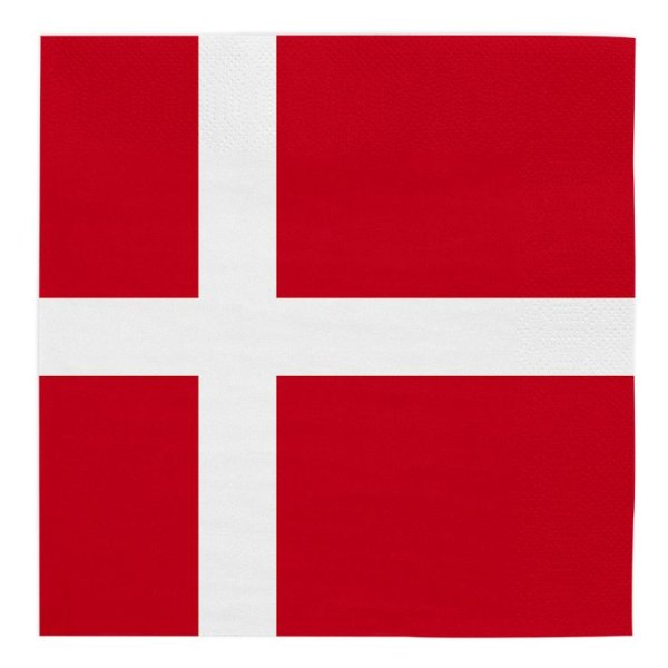 Servetter - Danmark - 33x33 cm - 20-pack Servetter - Danmark - 33x33 cm - 20-pack