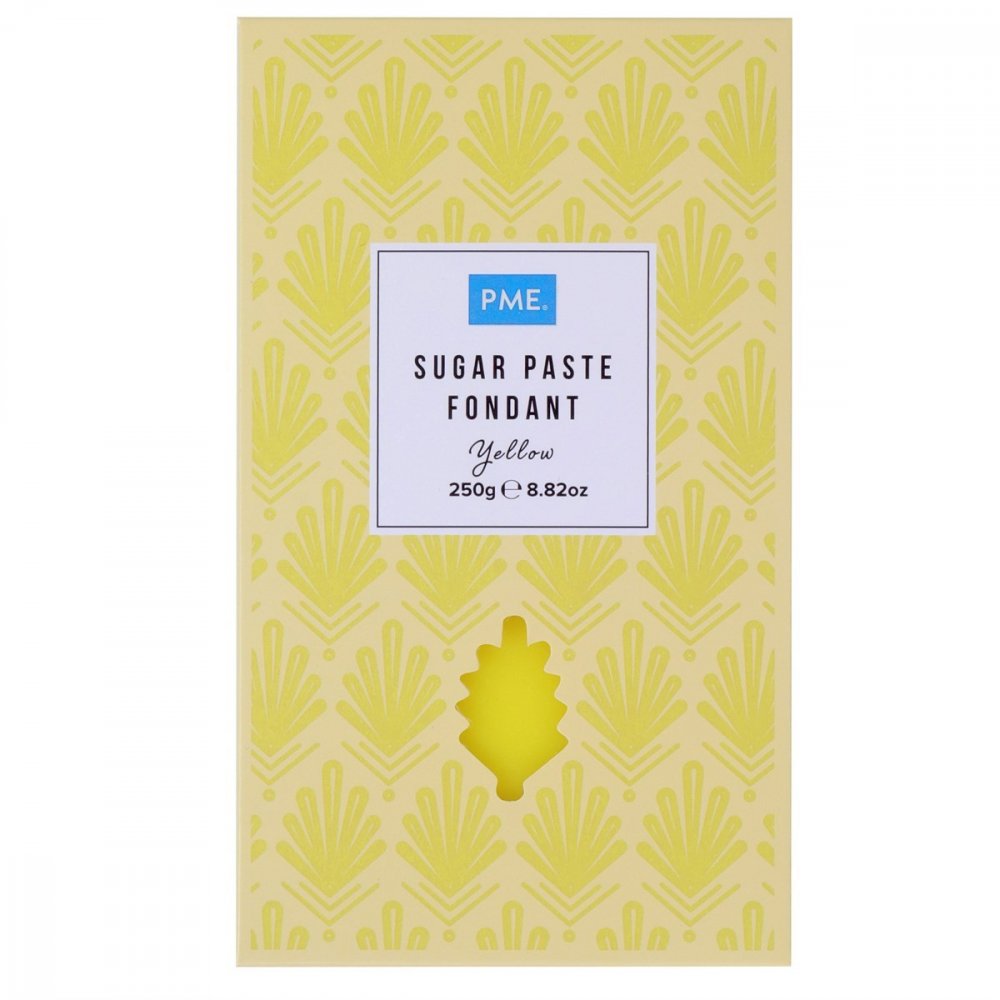 Sugarpaste/Sockerpasta Premium - Gul - PME - 250 g - Påskbakning, Påsk