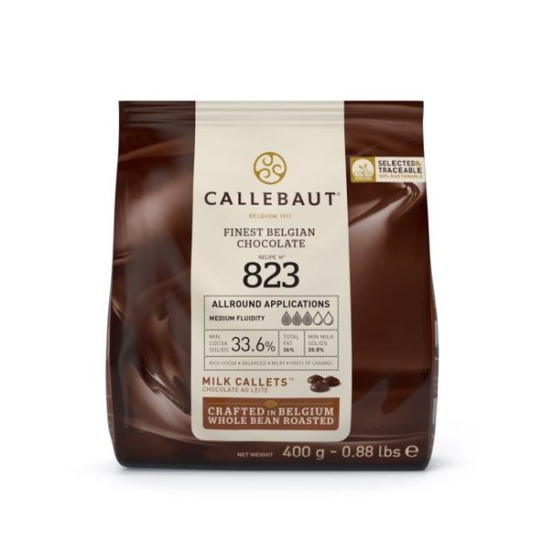 Choklad - Mj�lkchoklad 823 - Callebaut - 400 g