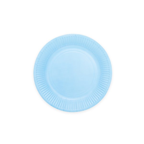 Papptallrikar - Ljusblå - 18 cm - 20-pack Papptallrikar - Ljusblå - 18 cm - 20-pack