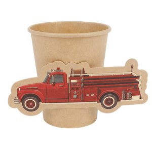 Pappmuggar - Brandman - 8-pack