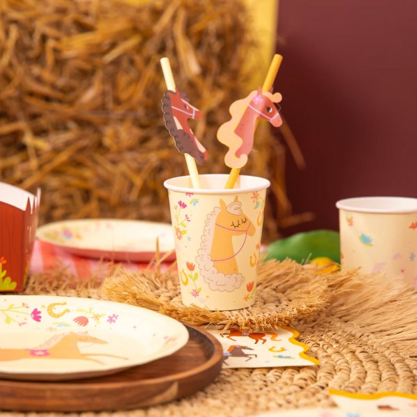 Pappmuggar - Hästparty - 6-pack Pappmuggar - Hästparty - 6-pack