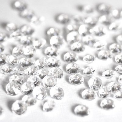 Diamantkonfetti - Mini - Clear - 28 gram