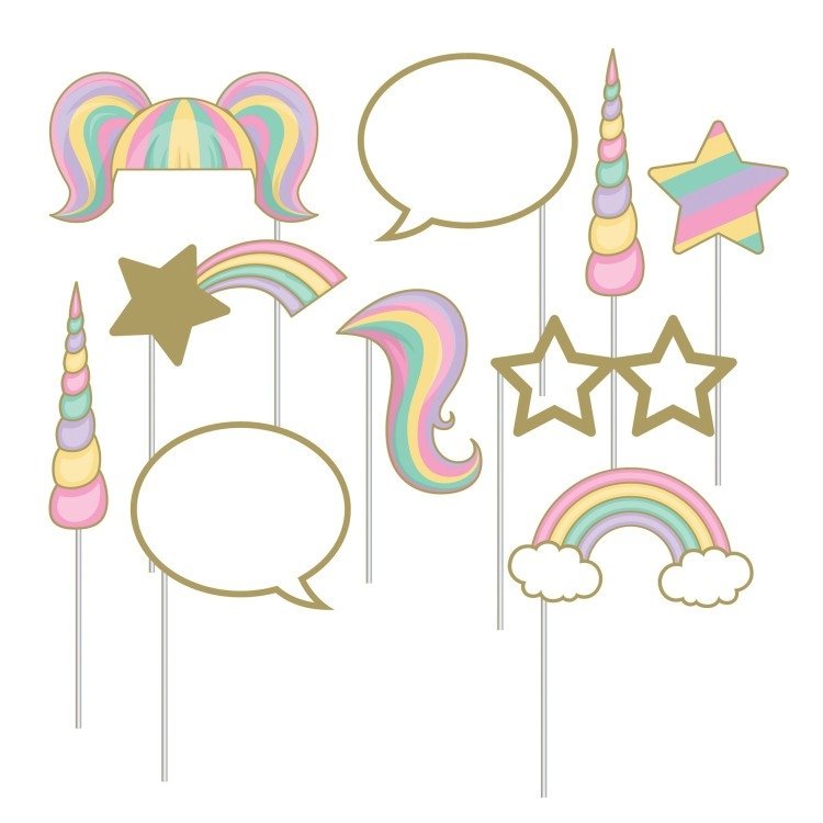 Enhörning Sparkle Photo Props – Fyndhörnan