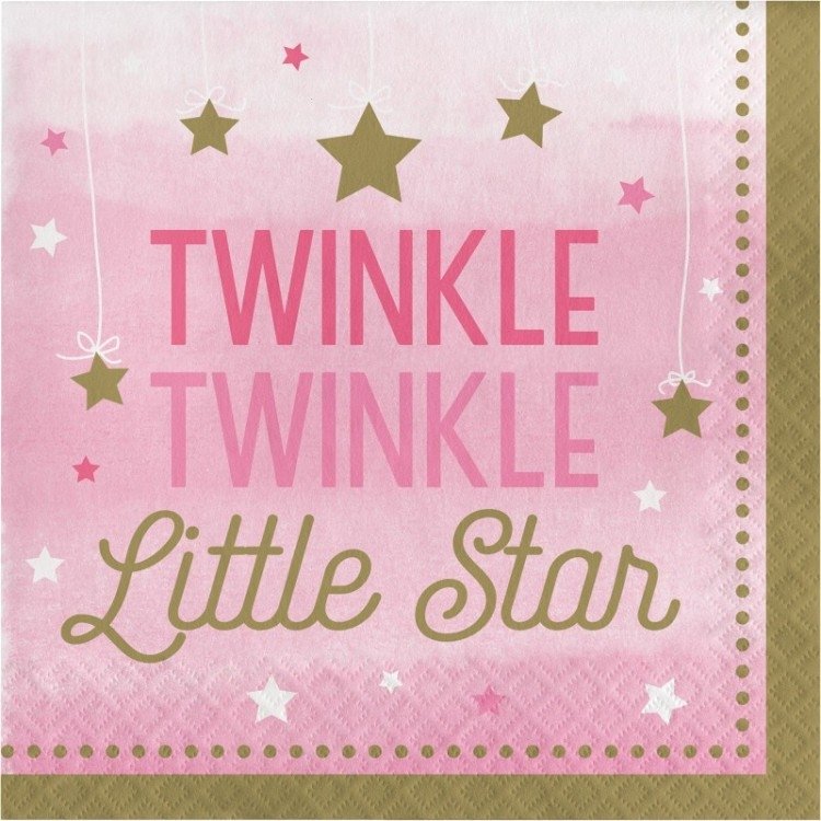 Little Pink Star Servetter – Fyndhörnan