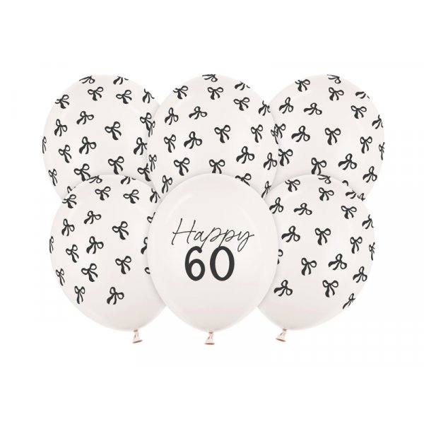 Ballonger - Pastellvit - 60 st