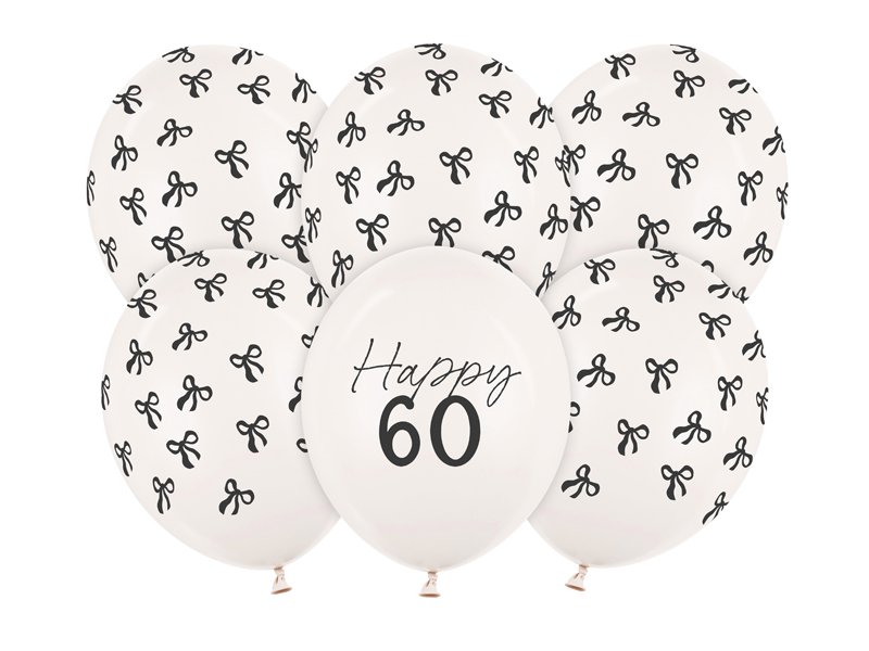 Ballonger – Pastellvit – 60 st – 60-årsfest