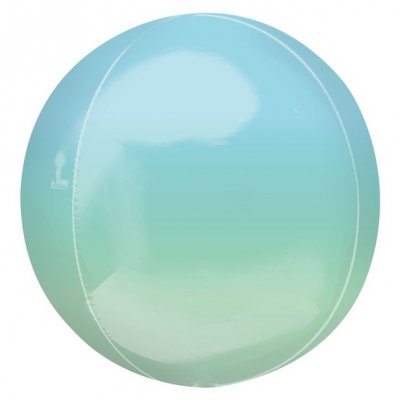 Klotballong - Ombre - Ljusbl/Mint