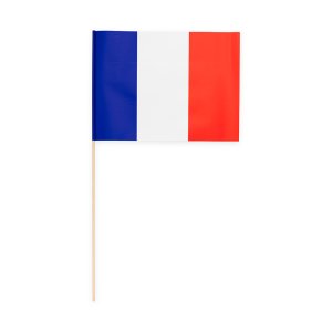 Pappersflagga - Frankrike - 20x30 cm - 10-pack