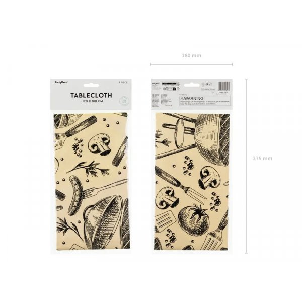 Bordsduk - BBQ - Grill - 180x120 cm