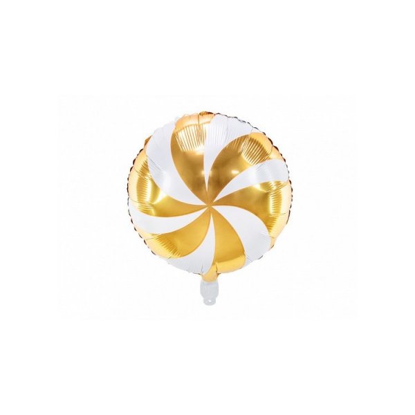 Folieballong Karamell Guld