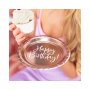 Pappersassietter Ros�guld Happy Birthday