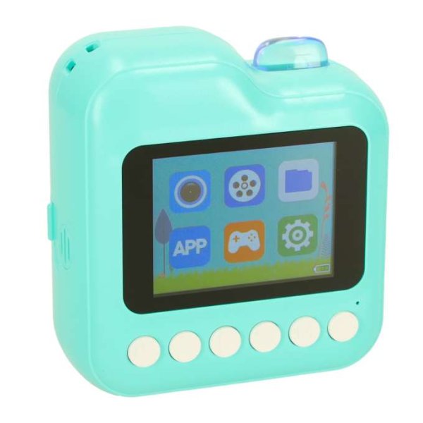 Omedelbar kamera med termisk skrivare 24MP 32GB SD-kort Gr�n - Inkl. 3 pappersrullar