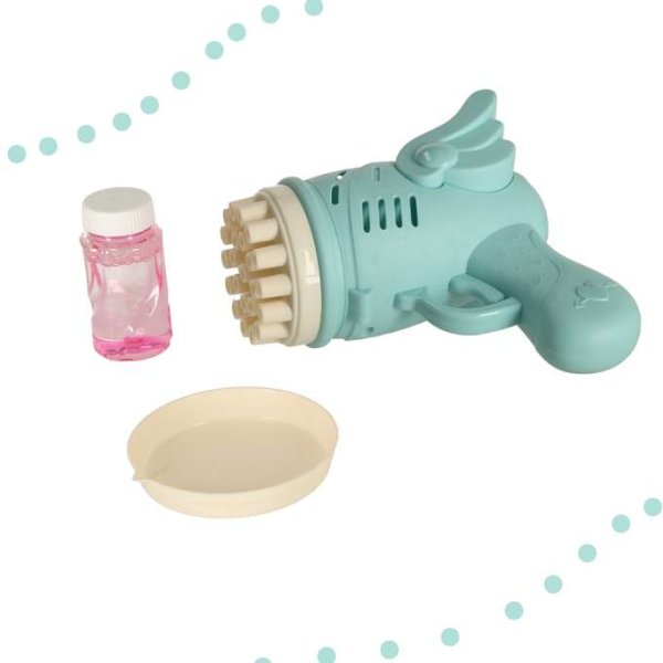 S�pbubbelpistol med bl� vingar 15,5 x 15 x 7,5 cm - Inkl. tillbeh�r