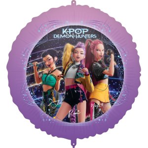 Folieballong - Rund - K-Pop Demon Hunters - 46 cm