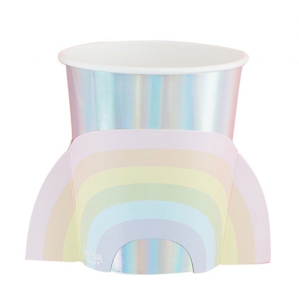 Pappmuggar - Rainbow - Pastel Party - 8-pack Pappmuggar - Rainbow - Pastel Party - 8-pack