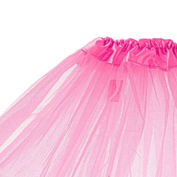 Tyllkjol Tutu 3-lagers Rosa - Maskeradkostym