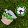 Marshmellowsdekorationer - Fotboll - 12 st