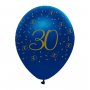 Ballonger 30 �r Marinbl� & Guld