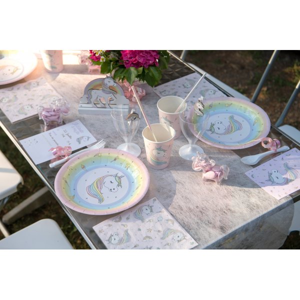 Papptallrik - Unicorn - 10-pack