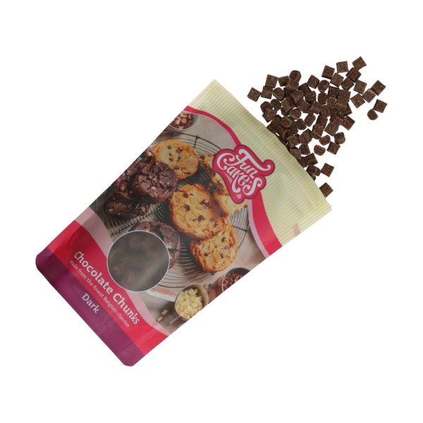 Chocolate Chunks - M�rk Choklad - Funcakes - 350 g