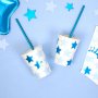 Pappmuggar - Stars - Bl - 8-pack
