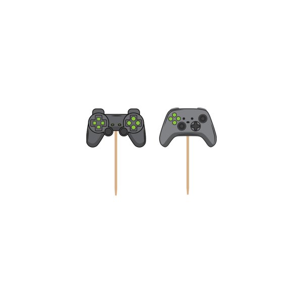 Cake Picks - Game On - 12 st