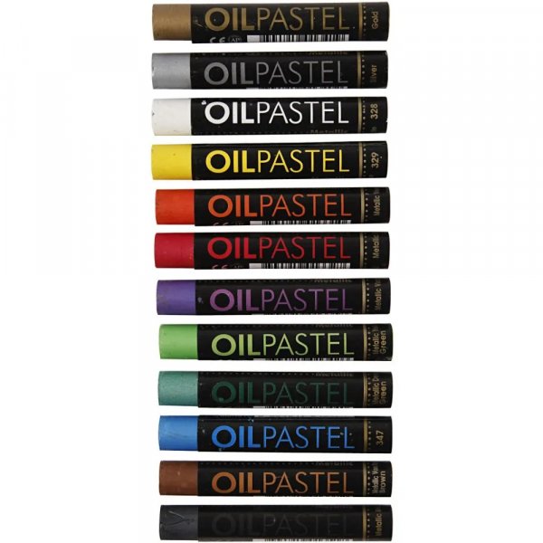 Kritor - Oljepastell - Metallic - 12-pack Kritor - Oljepastell - Metallic - 12-pack