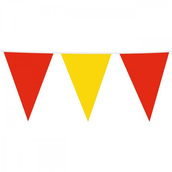 Girlang Vimpel R�d/Gul - 10m