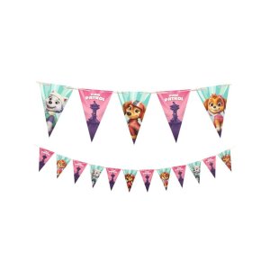 Vimpelgirlang - Paw Patrol - Rosa - 1,9m