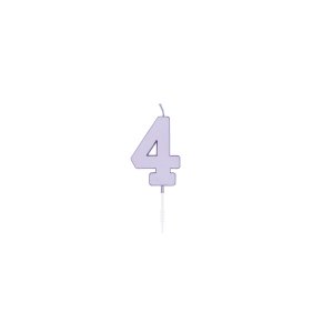 T�rtljus - Pastell Lila - 4,5 cm - Siffra 4