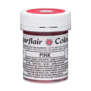Sugarflair Chokladf�rg Rosa 35g