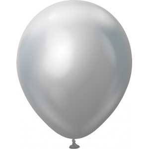 Ballonger enfrgade - Premium 45 cm - Silver Chrome