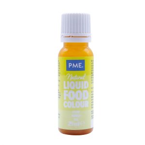 100% naturlig flytande livsmedelsfrg - Lemon Yellow - PME - 25 ml