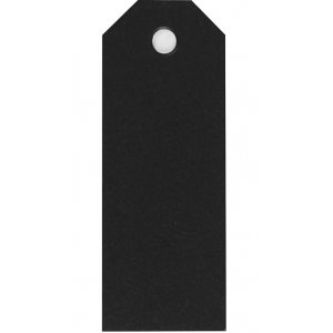 Tags - Svarta - 6 cm - 20-pack