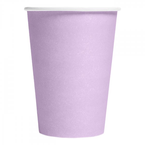 Pappmuggar - Lavendel - 8-pack