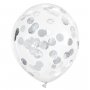 Konfettiballonger Silver