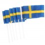 Svenska Handflaggor - Sverige - 6-pack
