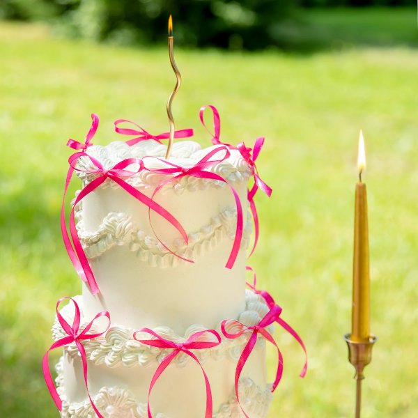 Cake Picks/Cake topper - Rosetter - Hot Pink - 10-pack Cake Picks/Cake topper - Rosetter - Hot Pink - 10-pack