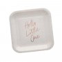 Papptallrikar - Hello Little One - 10-pack