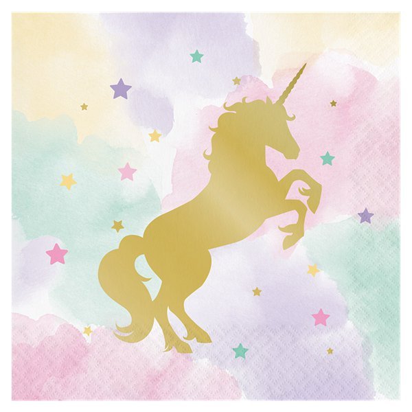 Servetter - Unicorn Sparkle - 16-pack Servetter - Unicorn Sparkle - 16-pack