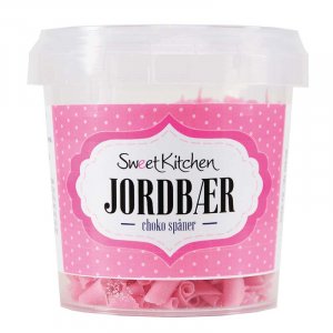 Chokladsp�n - Jordgubbssmak - Rosa - SweetKitchen - 35g