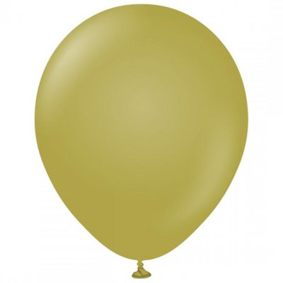 Stora ballonger - 45 cm - Olive - 5-pack