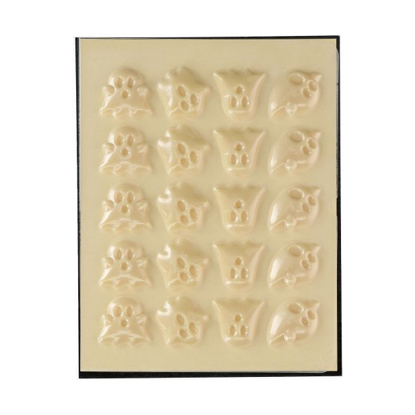 Chokladdekoration vita spöken Halloween - 20-pack Chokladdekoration vita spöken Halloween - 20-pack
